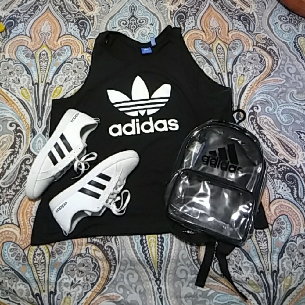 Mini Adidas clear backpack